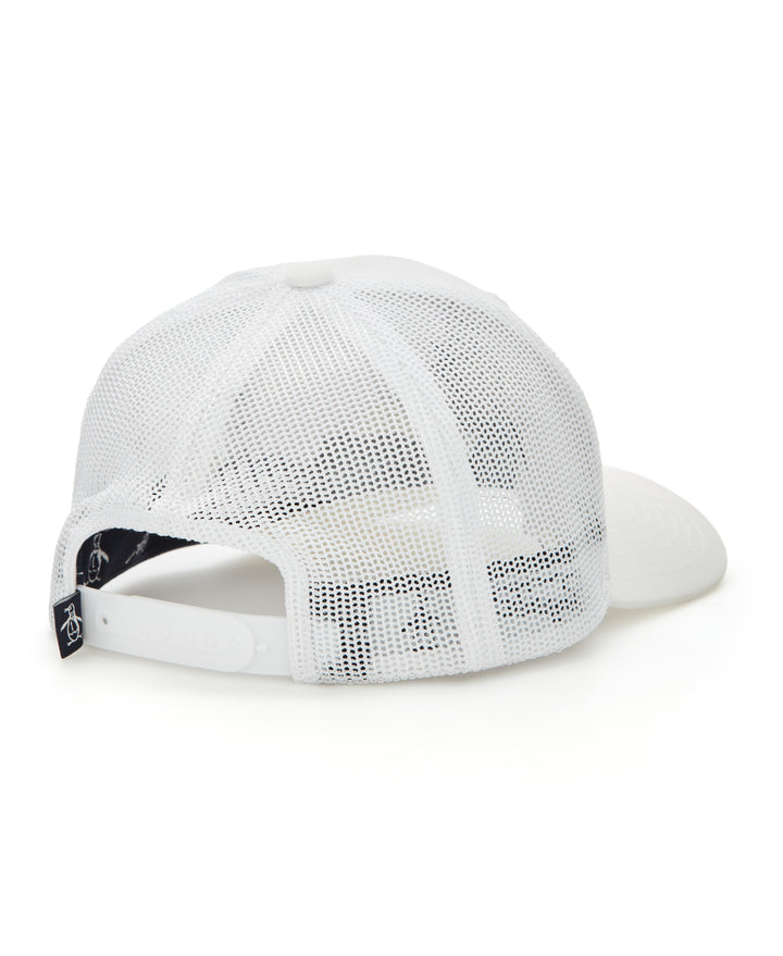 Double Layer Pete Trucker Cap (Bright White) 