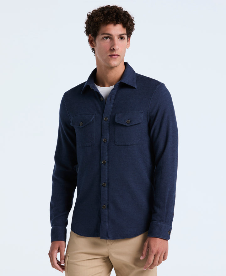 Double Weave Shirt (Dark Sapphire) 