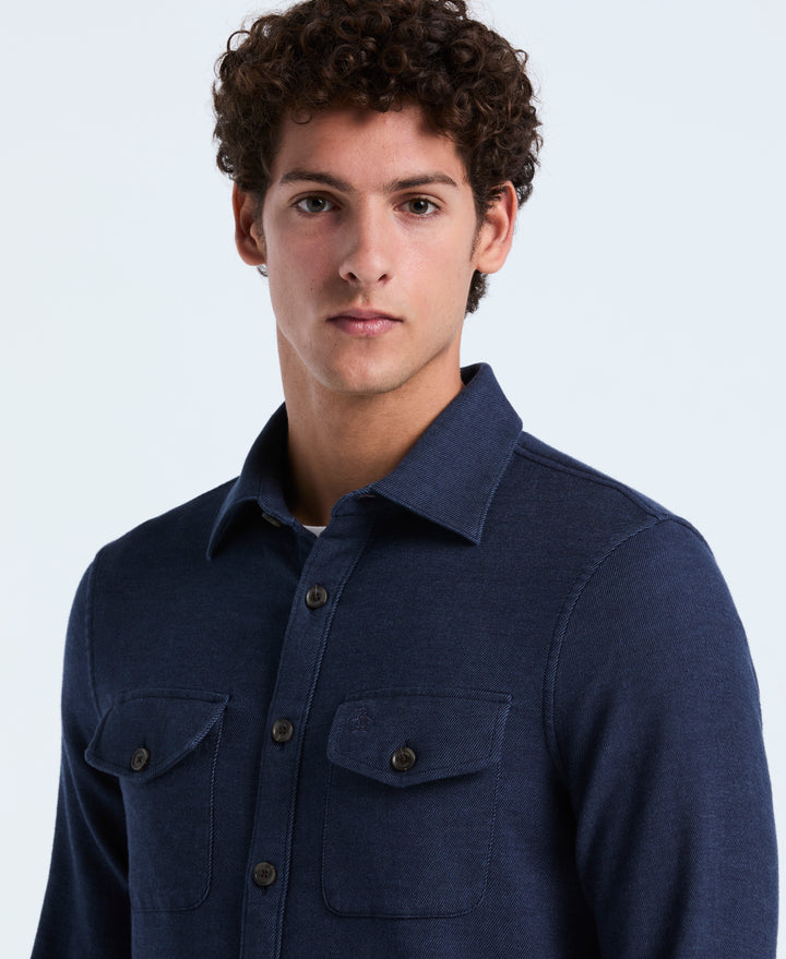 Double Weave Shirt (Dark Sapphire) 