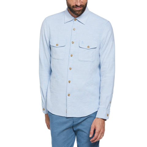 Double Weave Shirt (Azure Blue) 