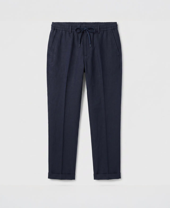 Drawstring Nylon Twill Chino-Pants-Dark Sapphire-28-30-Original Penguin