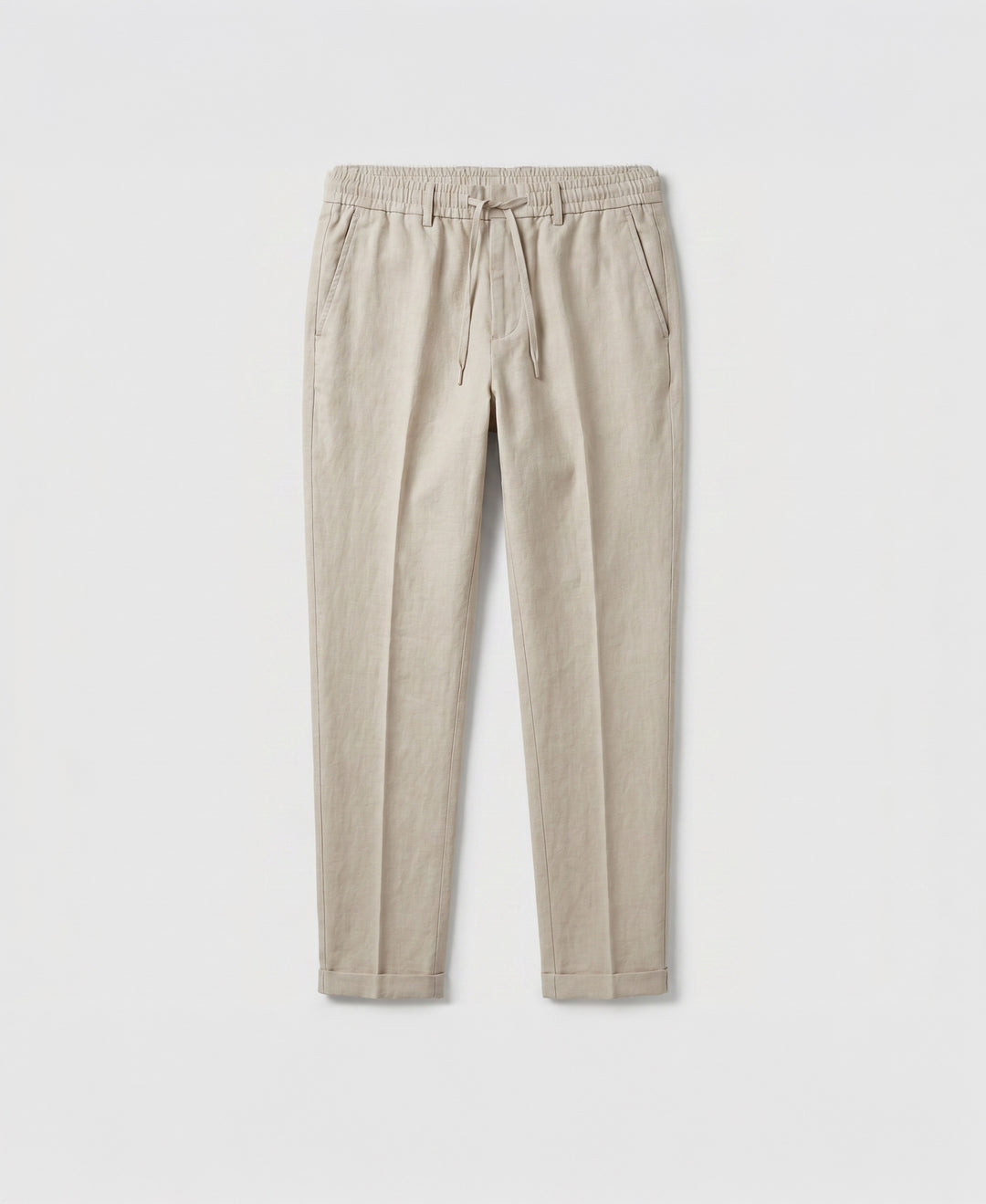 Drawstring Nylon Twill Chino-Pants-Stone-28-30-Original Penguin