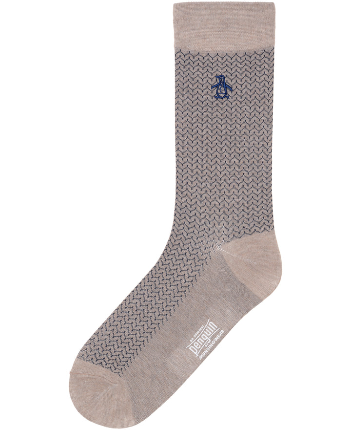 Ziggy Neat Dress Sock (Taupe) 