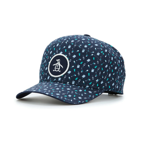 Drinks Printed Camper Hat (Black Iris) 