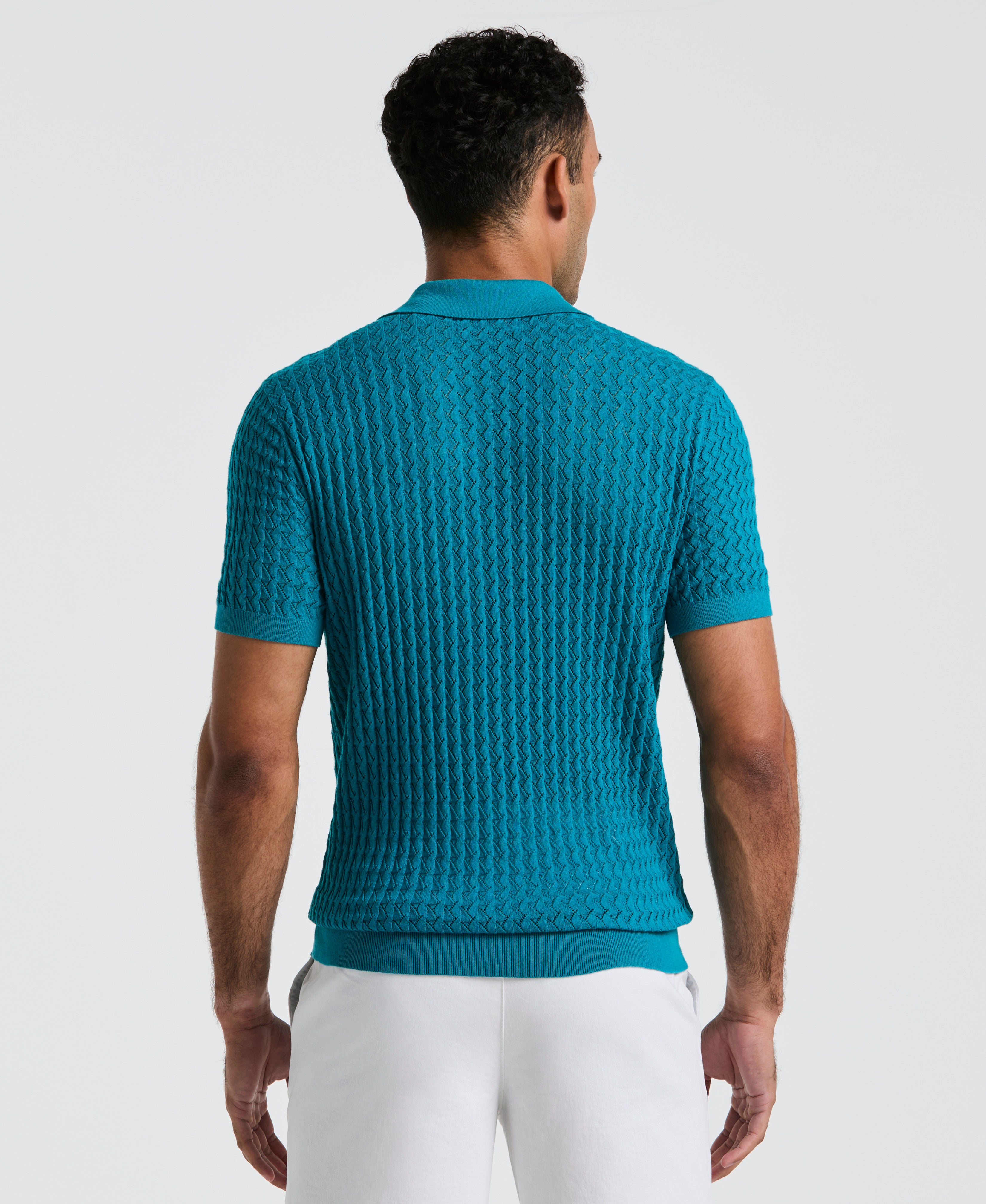 Drop Needle Textured Sweater Polo – Original Penguin US
