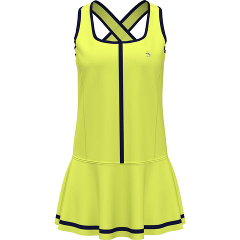 Drop Waist Color Block Tennis Dress (Limeade) 