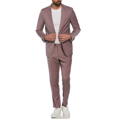 Dusty Rose Wool Blend Two Piece Suit  (Dusty Rose) 