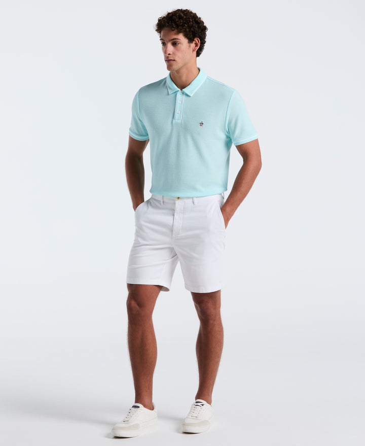 Earl Mesh Cotton Polo Shirt (Spa Retreat) 