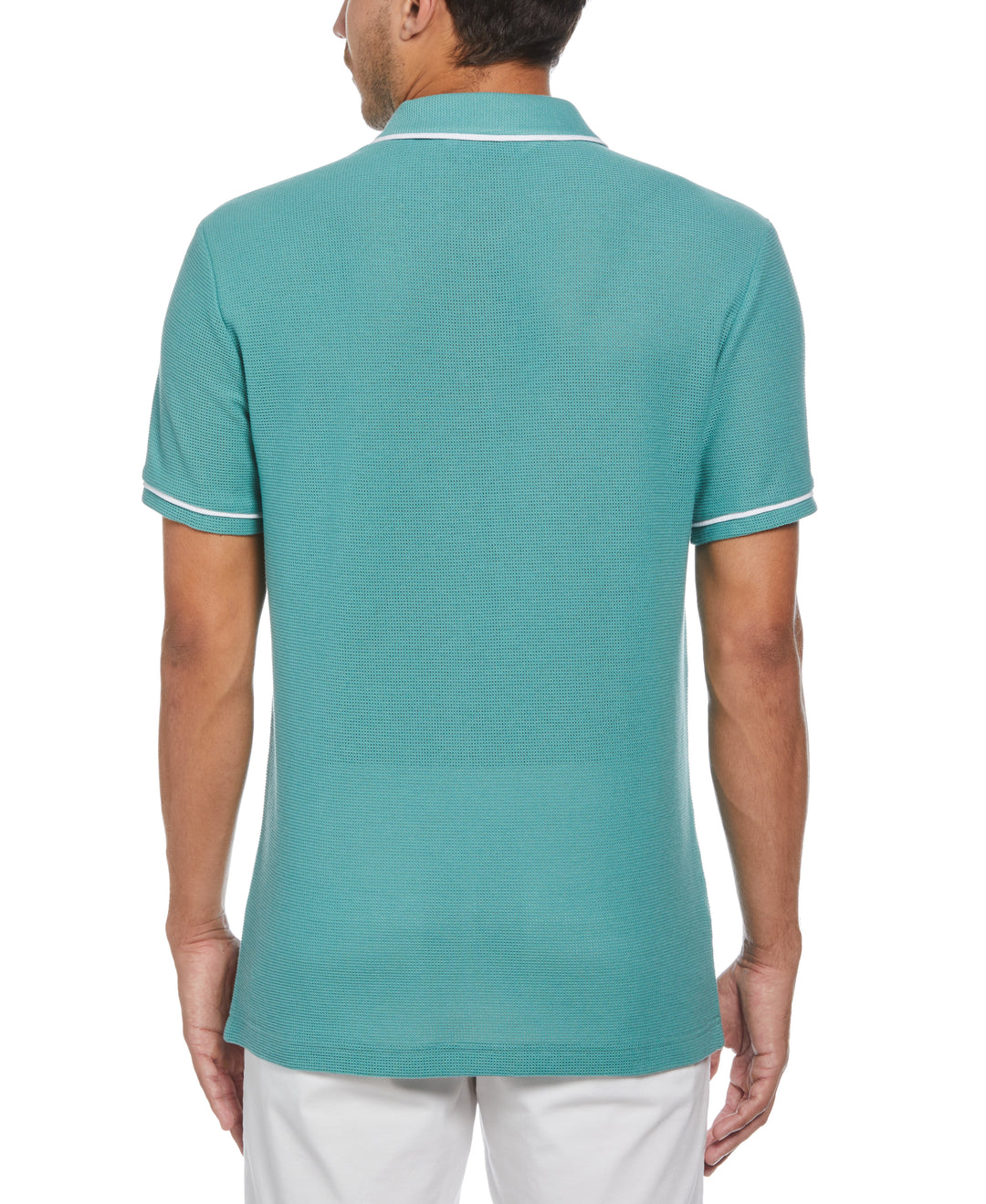 Earl Mesh Cotton Polo Shirt (Oil Blue) 