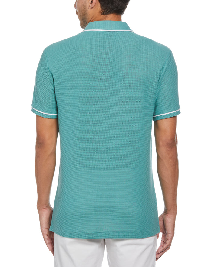 Earl Mesh Cotton Polo Shirt (Oil Blue) 