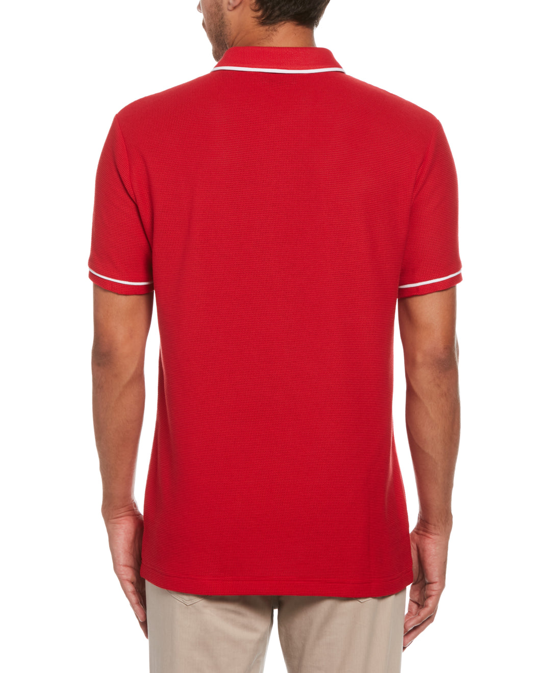 Earl Mesh Cotton Polo Shirt (Salsa) 