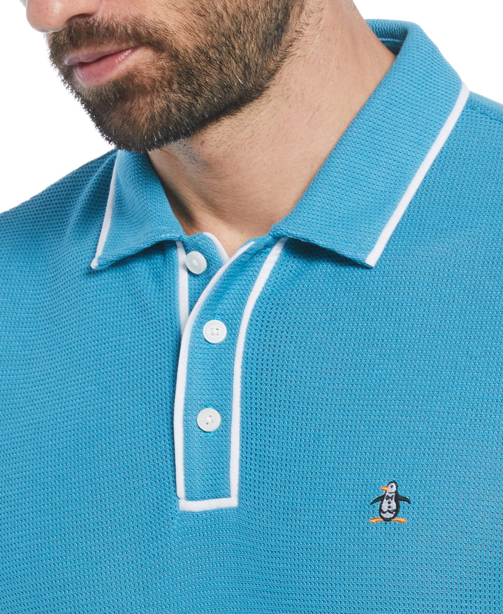Earl Mesh Cotton Polo Shirt (Blue Moon) 