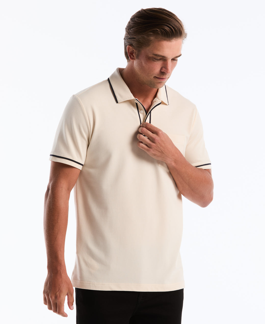 Earl™ Pique Polo-Polos-Birch-XS-Original Penguin