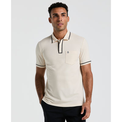 Earl Pique Short Sleeve Polo Shirt (Birch) 