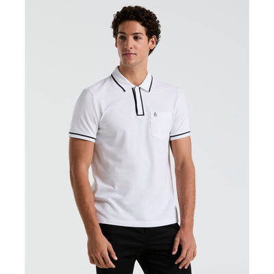 Earl Pique Polo (Bright White) 