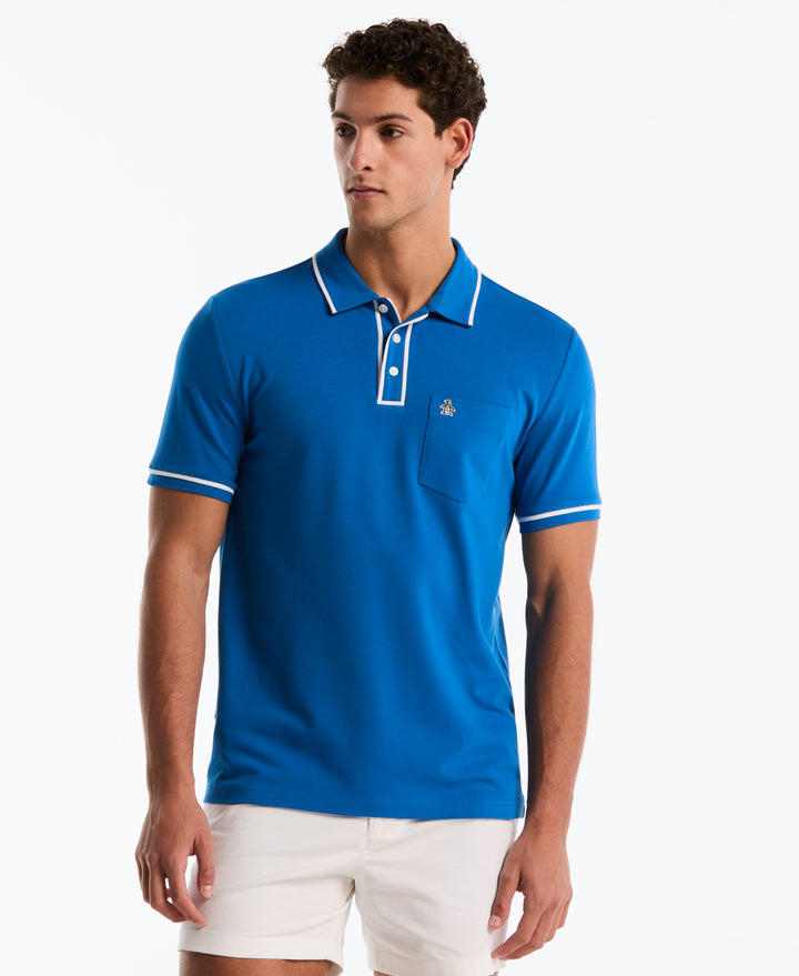 Earl Pique Short Sleeve Polo Shirt (Daphne) 