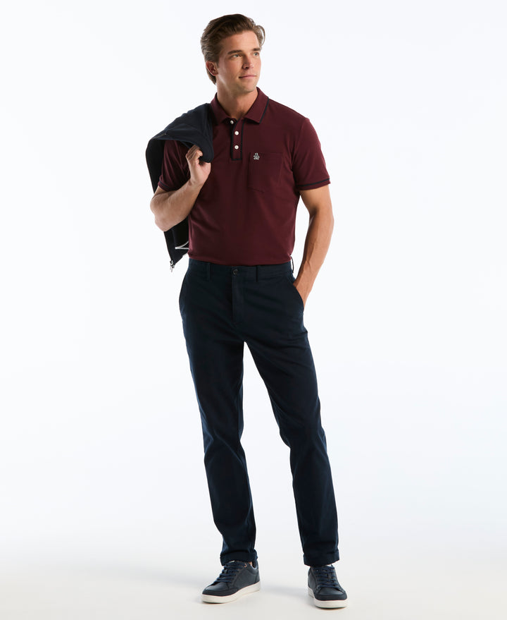 Earl Pique Short Sleeve Polo Shirt (Port Royale) 