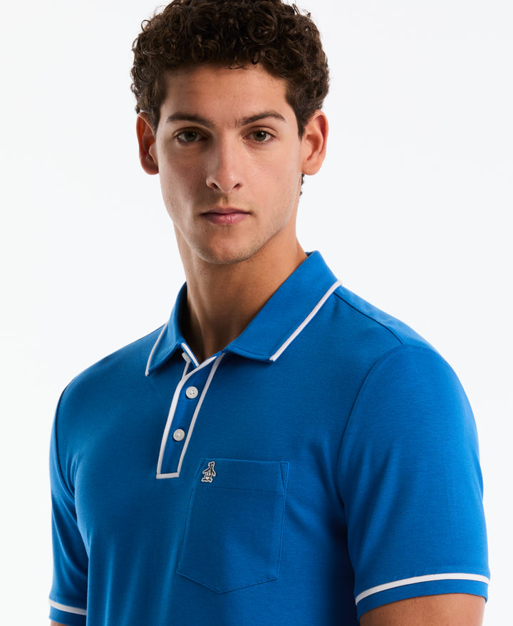 Earl Pique Short Sleeve Polo Shirt (Daphne) 