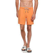 Earl Swim Short with Printed Lining (Amberglow) 