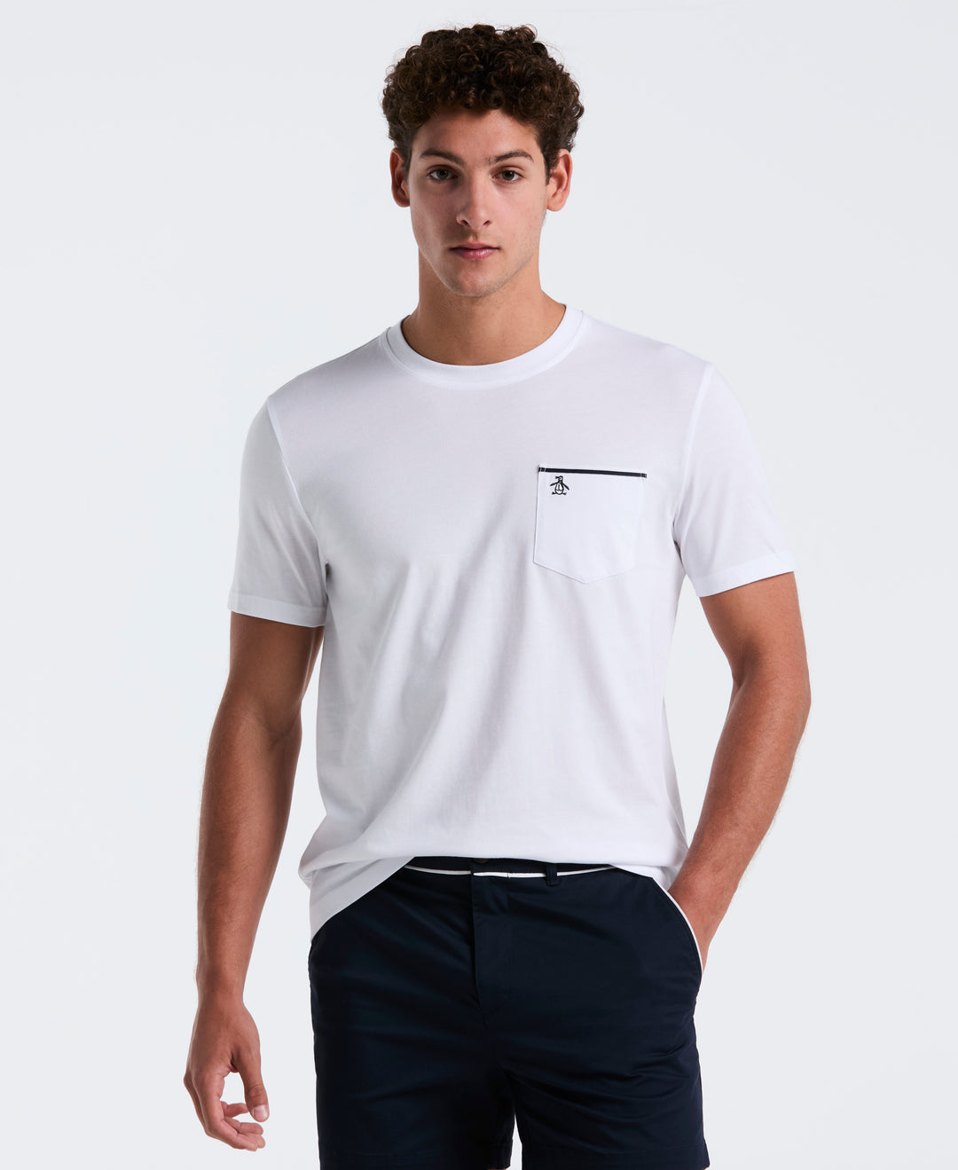 Jersey Earl Tape Tipped Tee (Bright White) 
