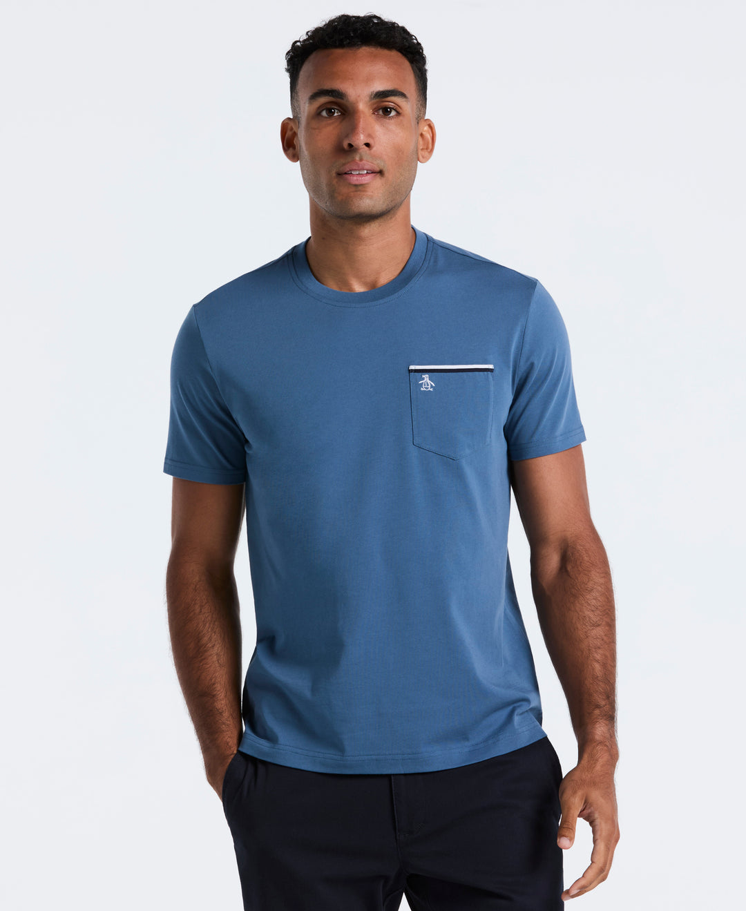 Jersey Earl Tape Tipped Pocket Tee (Copen Blue) 
