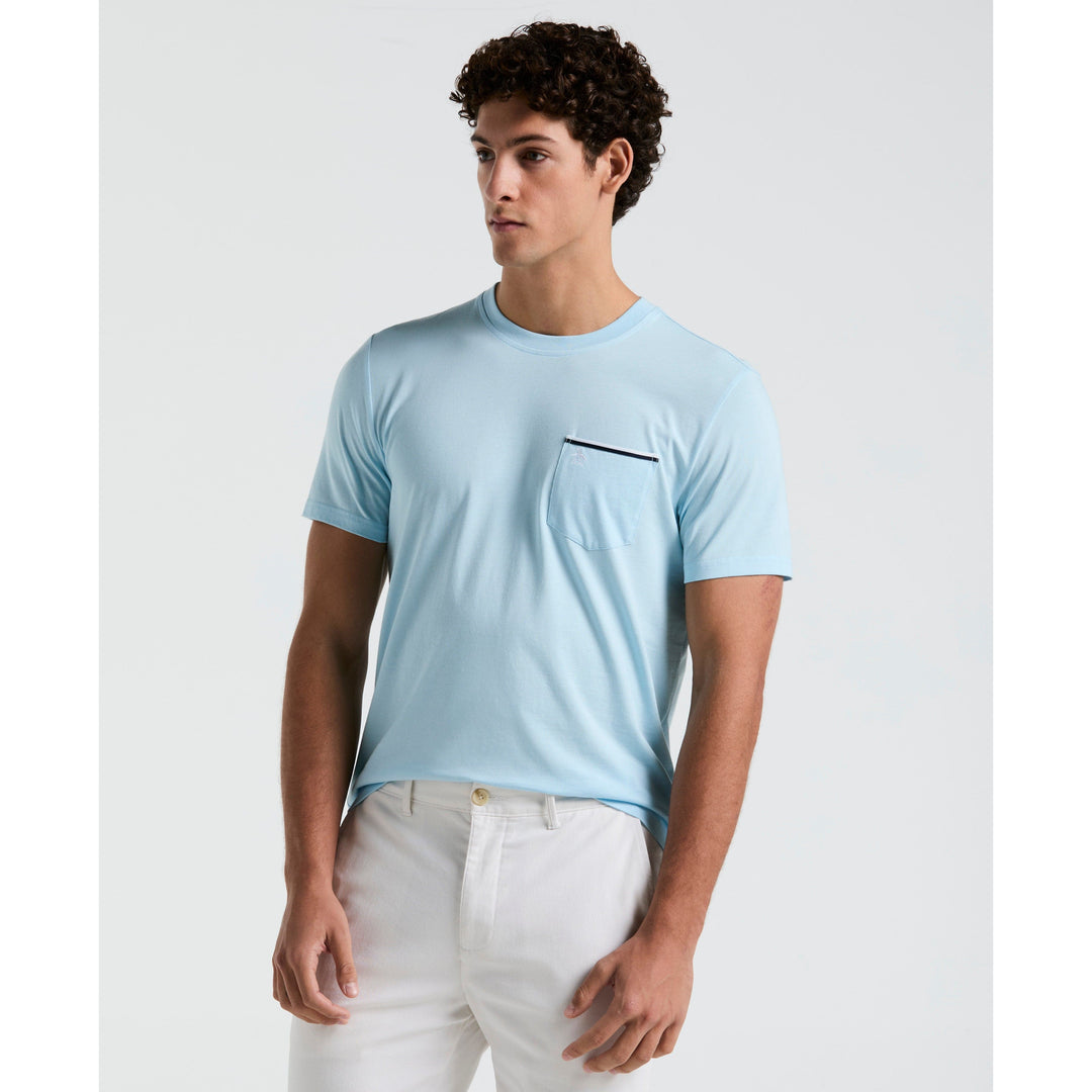 Jersey Earl Tape Tipped Pocket Tee (Crystal Blue) 