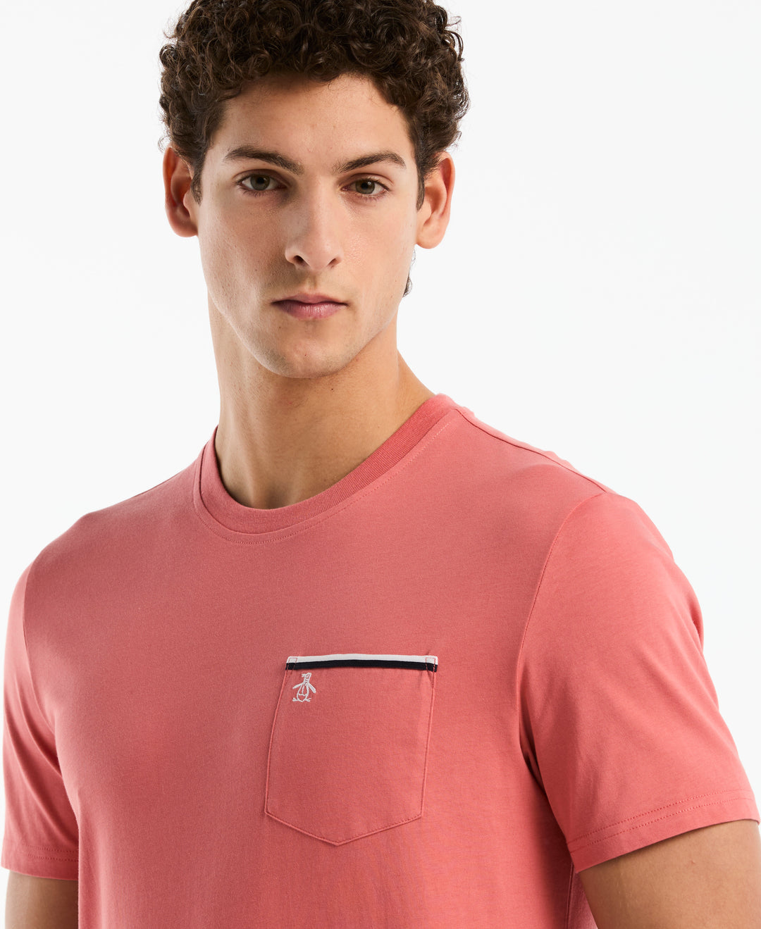 Earl™ Tipped Pocket Tee (Faded Rose) 