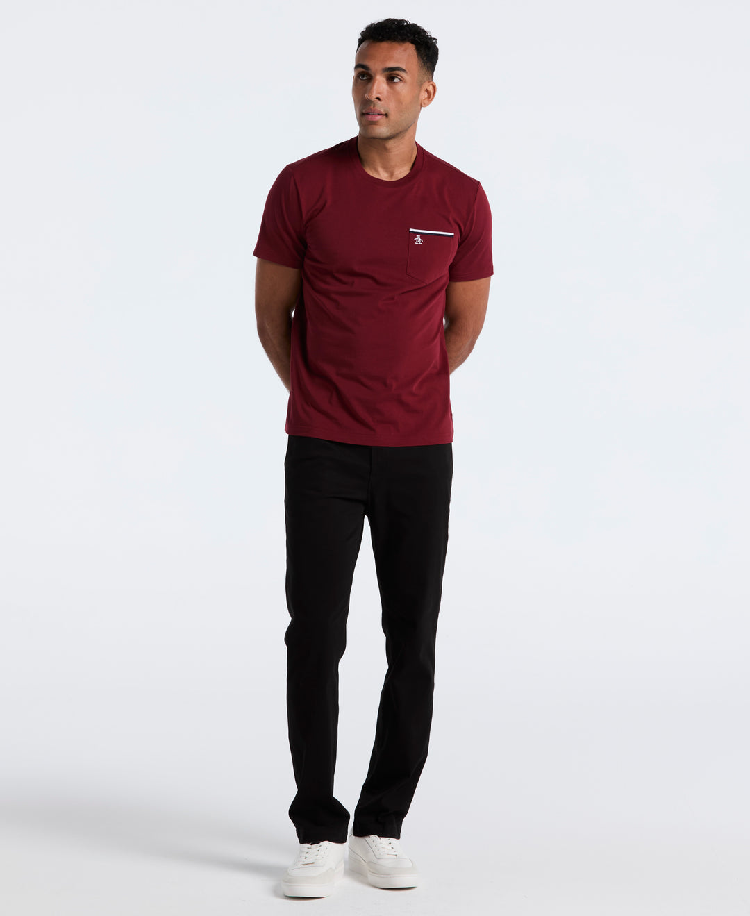 Jersey Earl Tape Tipped Pocket Tee (Cabernet) 