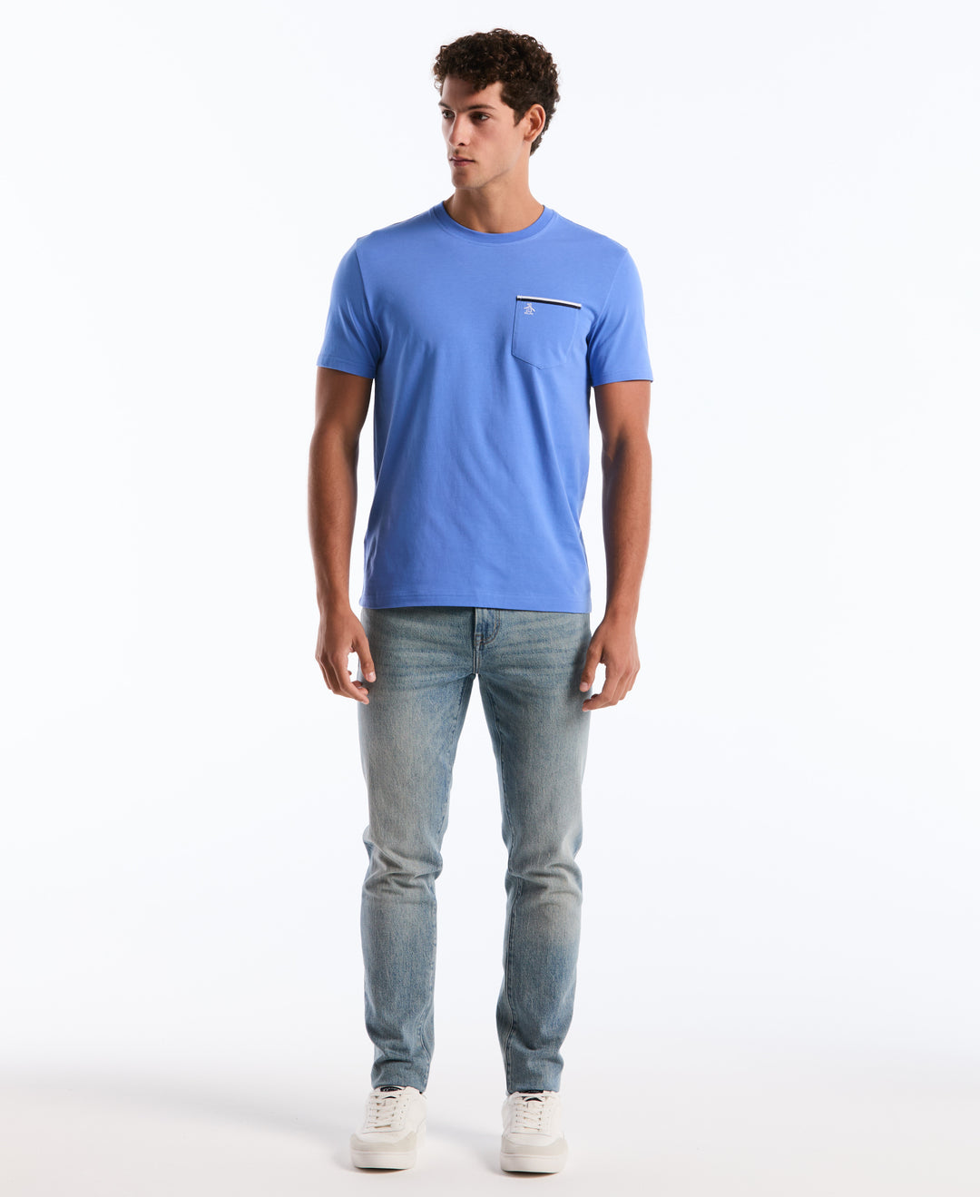 Jersey Earl Tape Tipped Pocket Tee (Ultramarine) 
