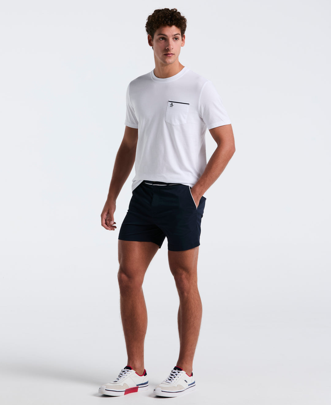Jersey Earl Tape Tipped Tee (Bright White) 