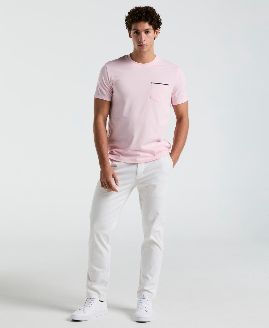 Earl™ Tipped Pocket Tee (Parfait Pink) 