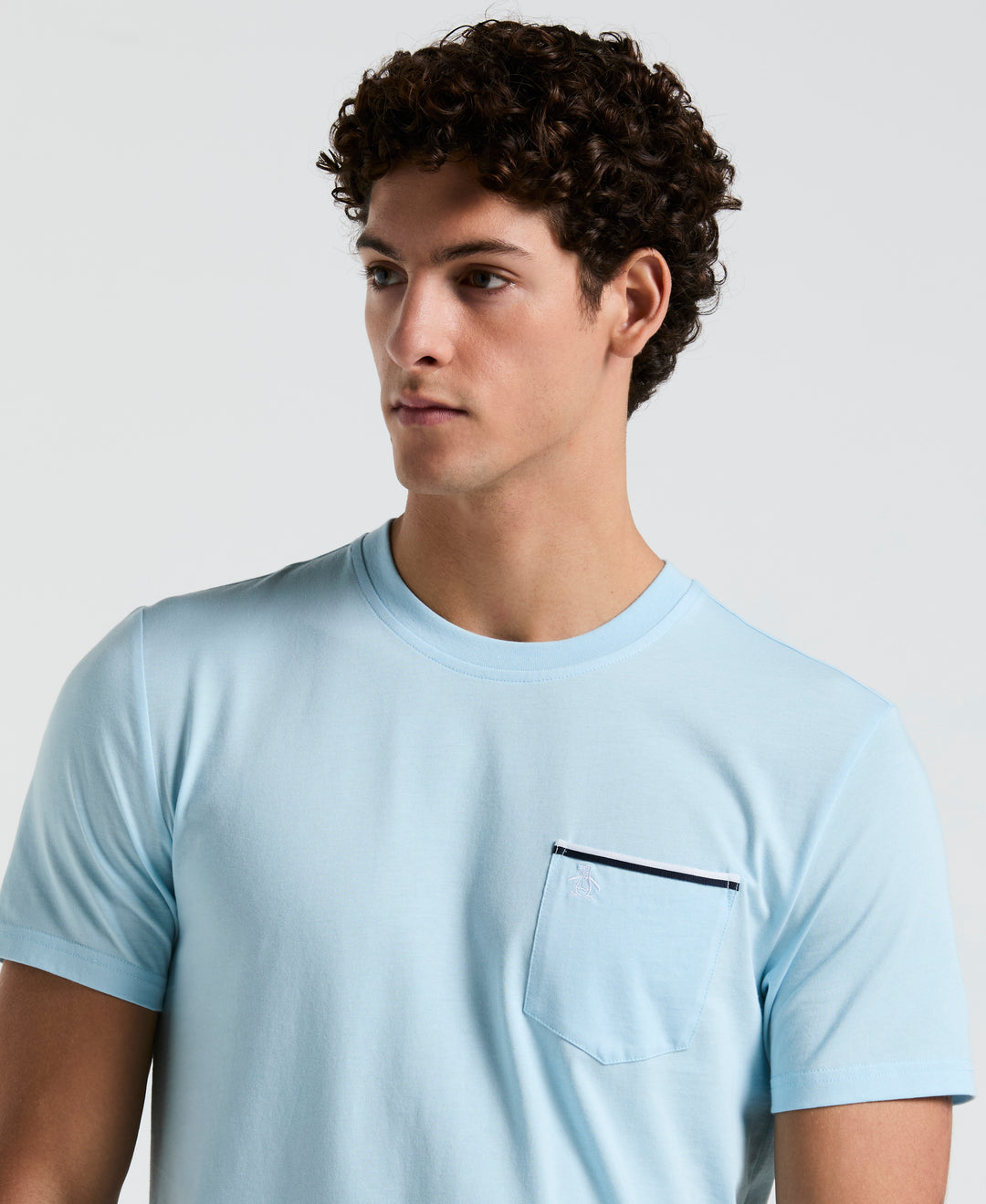 Jersey Earl Tape Tipped Pocket Tee (Crystal Blue) 