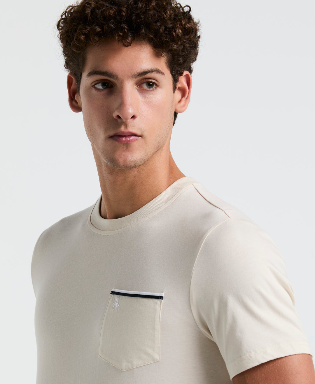 Jersey Earl Tape Tipped Pocket Tee (Birch) 