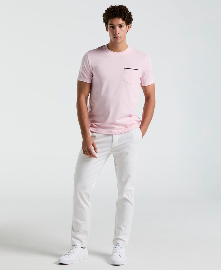 Earl™ Tipped Pocket Tee (Parfait Pink) 