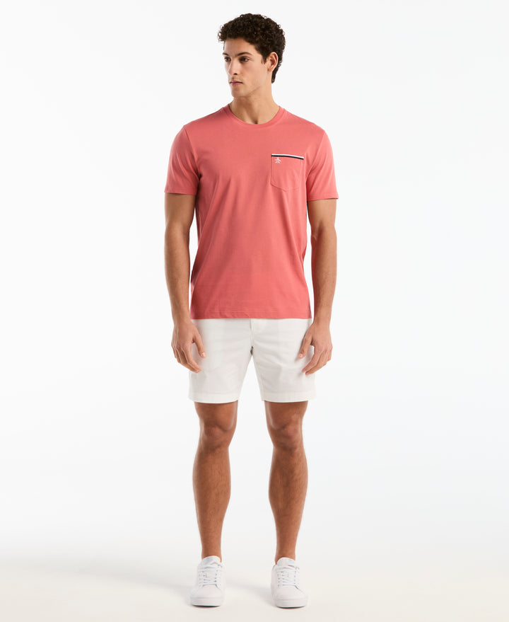 Earl™ Tipped Pocket Tee (Faded Rose) 