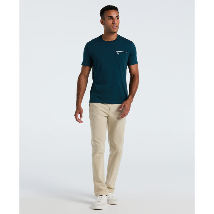 Jersey Earl Tape Tipped Pocket Tee (Reflecting Pond) 