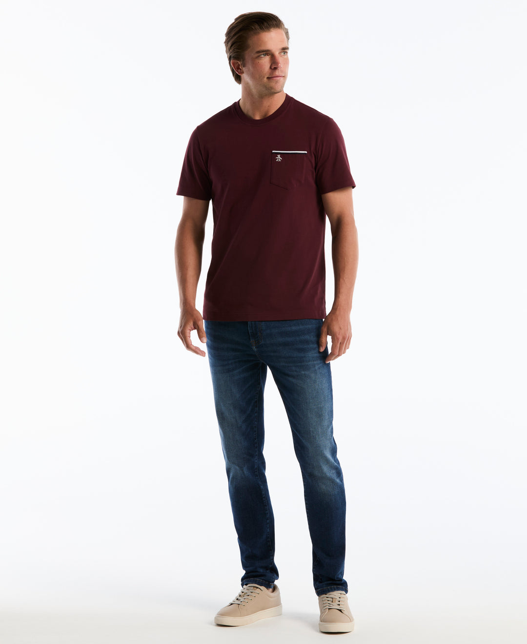 Jersey Earl Tape Tipped Pocket Tee (Port Royale) 