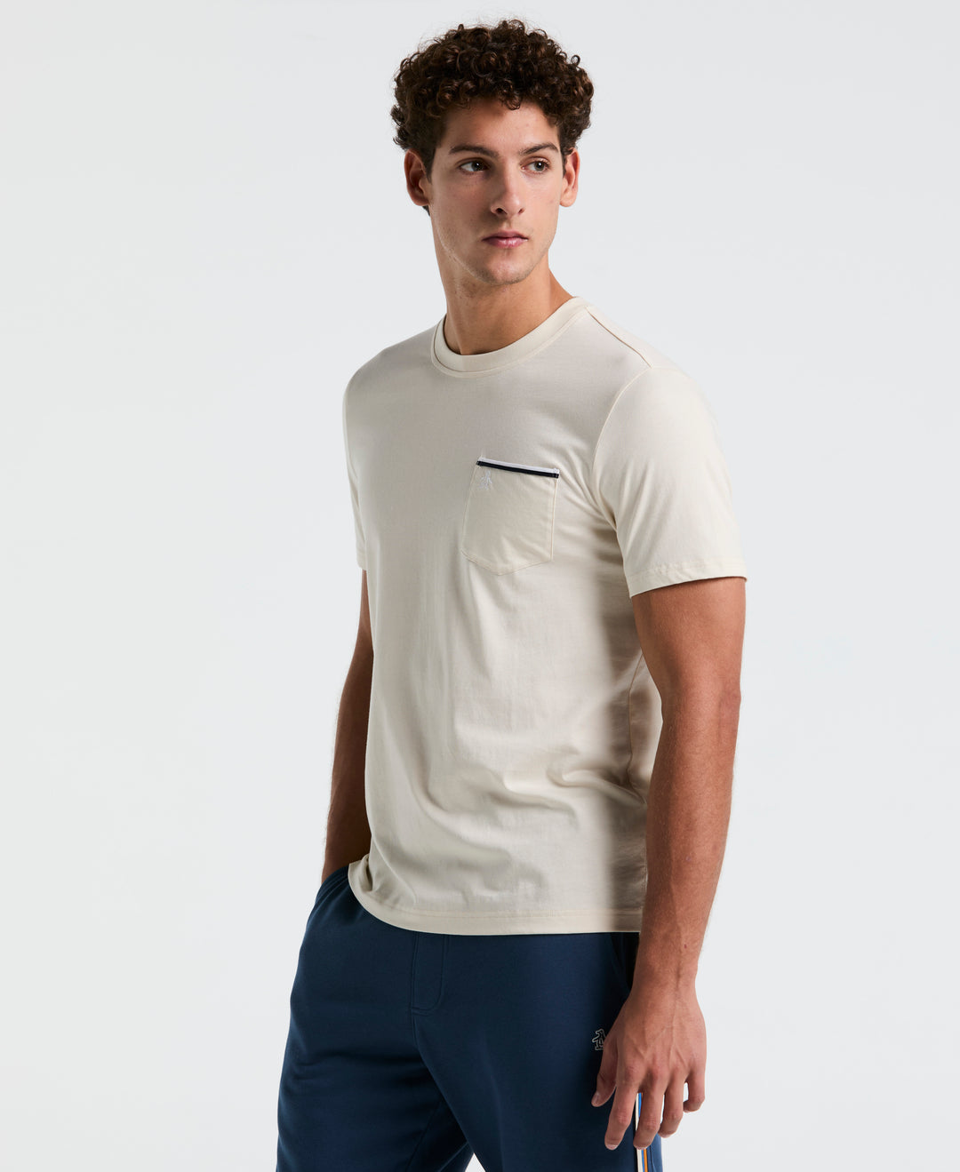 Jersey Earl Tape Tipped Pocket Tee (Birch) 