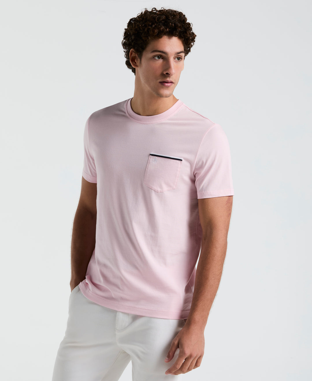 Earl™ Tipped Pocket Tee (Parfait Pink) 