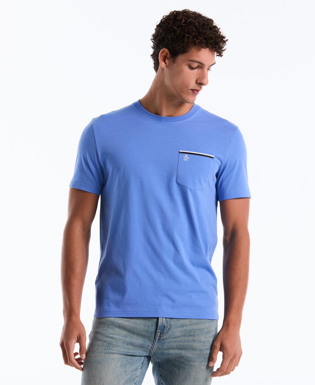 Jersey Earl Tape Tipped Pocket Tee (Ultramarine) 