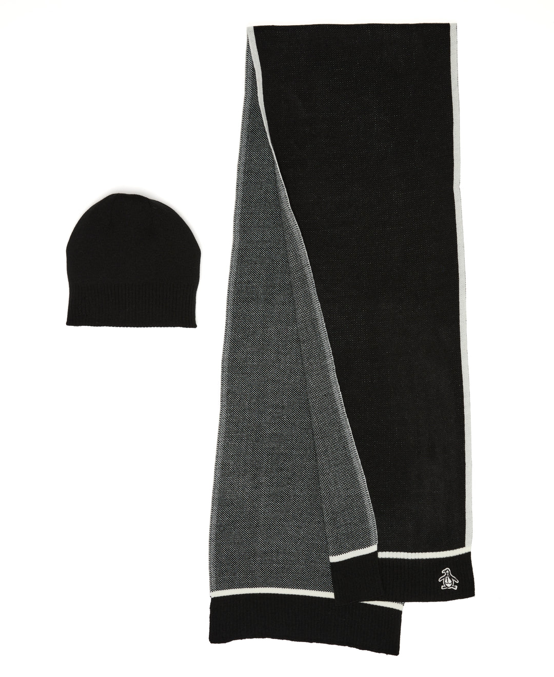 Earl Beanie and Scarf Set (True Black) 