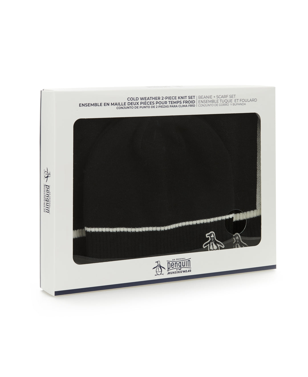 Earl Beanie and Scarf Set (True Black) 