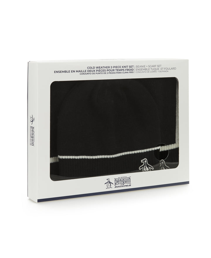 Earl Beanie and Scarf Set (True Black) 