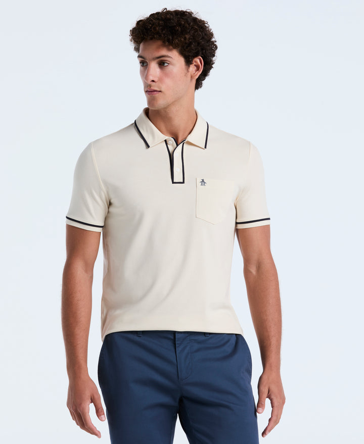 Earl Pique Short Sleeve Polo Shirt (Birch) 
