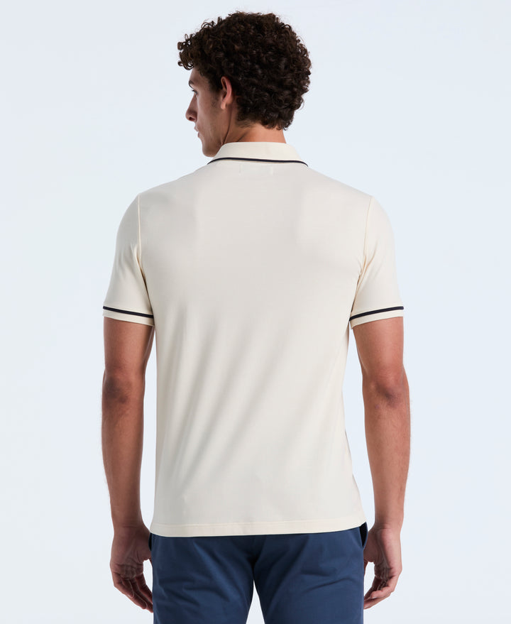 Earl Pique Short Sleeve Polo Shirt (Birch) 