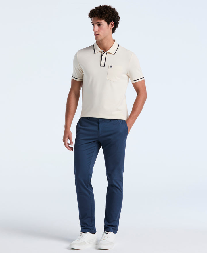 Earl Pique Short Sleeve Polo Shirt (Birch) 