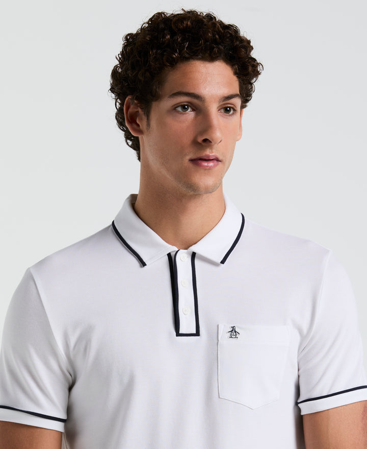 Earl™ Pique Polo (Bright White) 