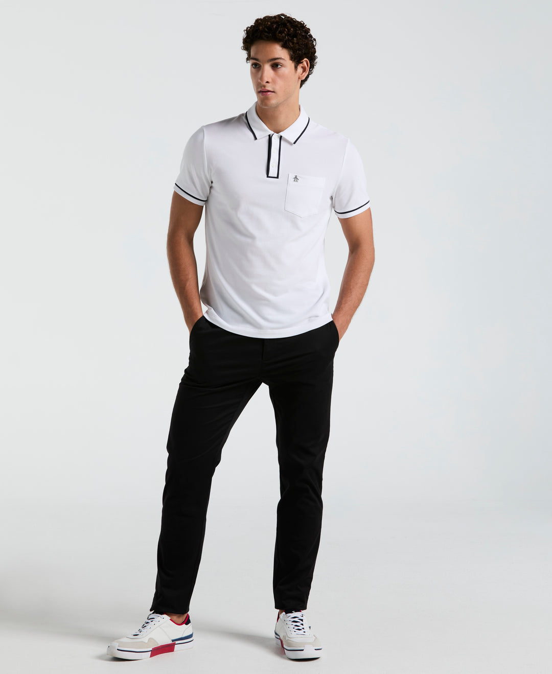 Earl™ Pique Polo (Bright White) 