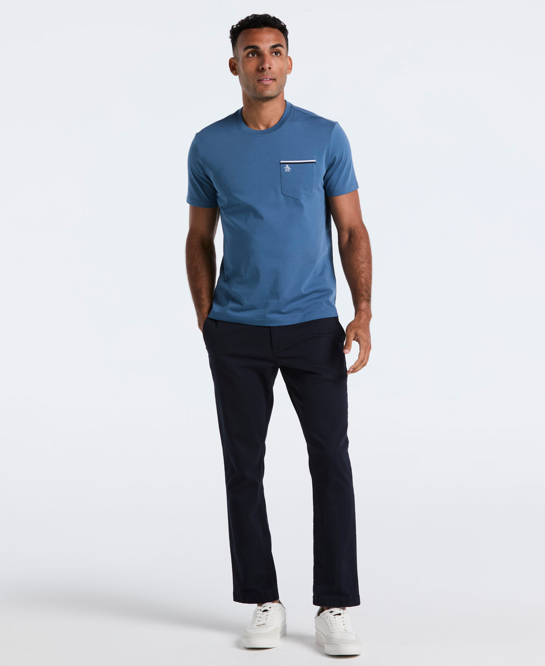 Jersey Earl Tape Tipped Pocket Tee (Copen Blue) 