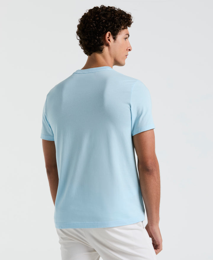 Jersey Earl Tape Tipped Pocket Tee (Crystal Blue) 